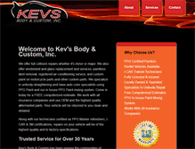 Tablet Screenshot of kevsbodyandcustom.com